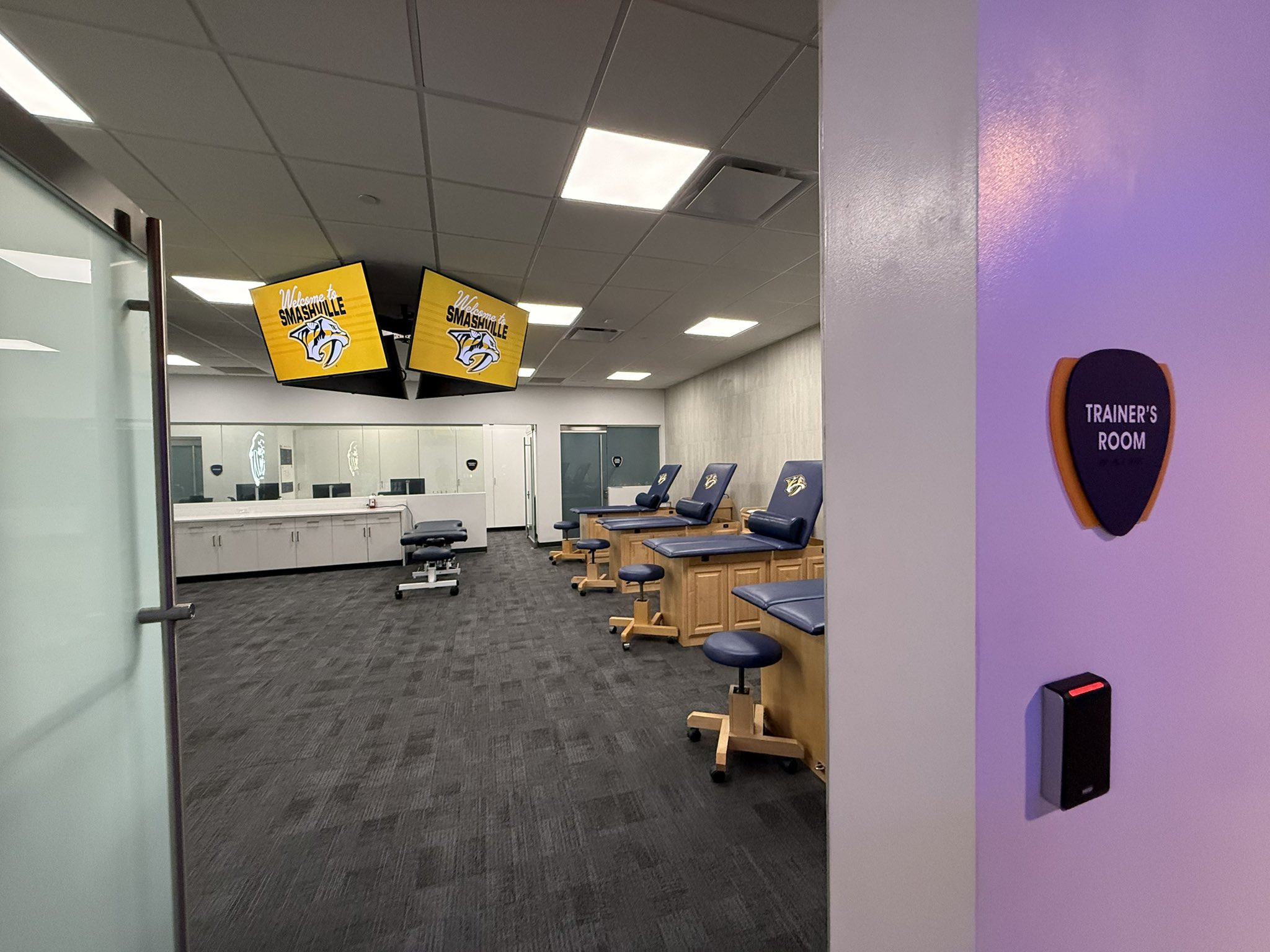 Trainers' Room at Bridgestone Arena for Nashville Predators Trainers' Room at Bridgestone Arena for Nashville Predators