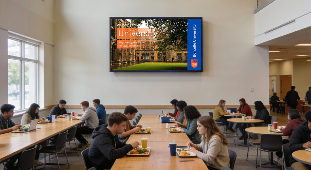 Transform Campus Communication with easy to use digital signage