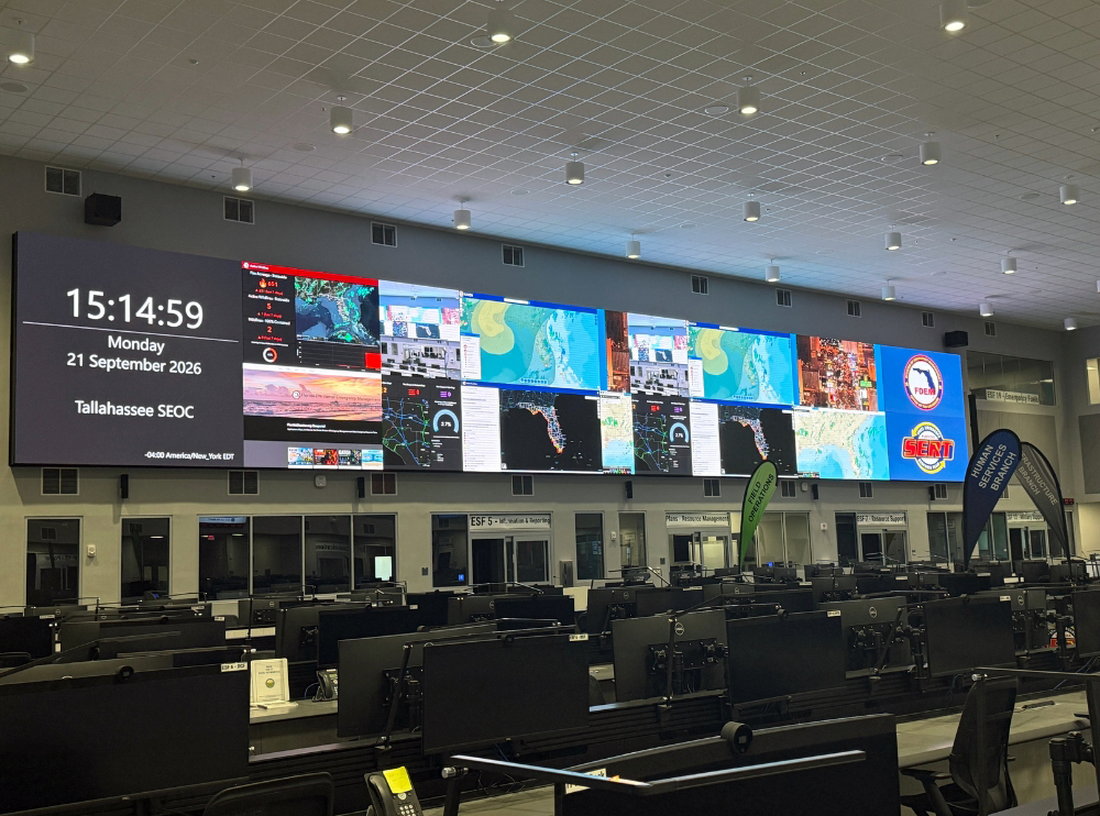 The new video camera system's control view displays multiple live feeds, including a direct view of the judge. This setup ensures seamless access for the press, eliminating the need for competition over footage.
